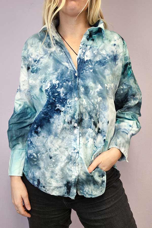 Ice dye skjorta